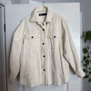 Zara Women's Off-White Utility Jacket